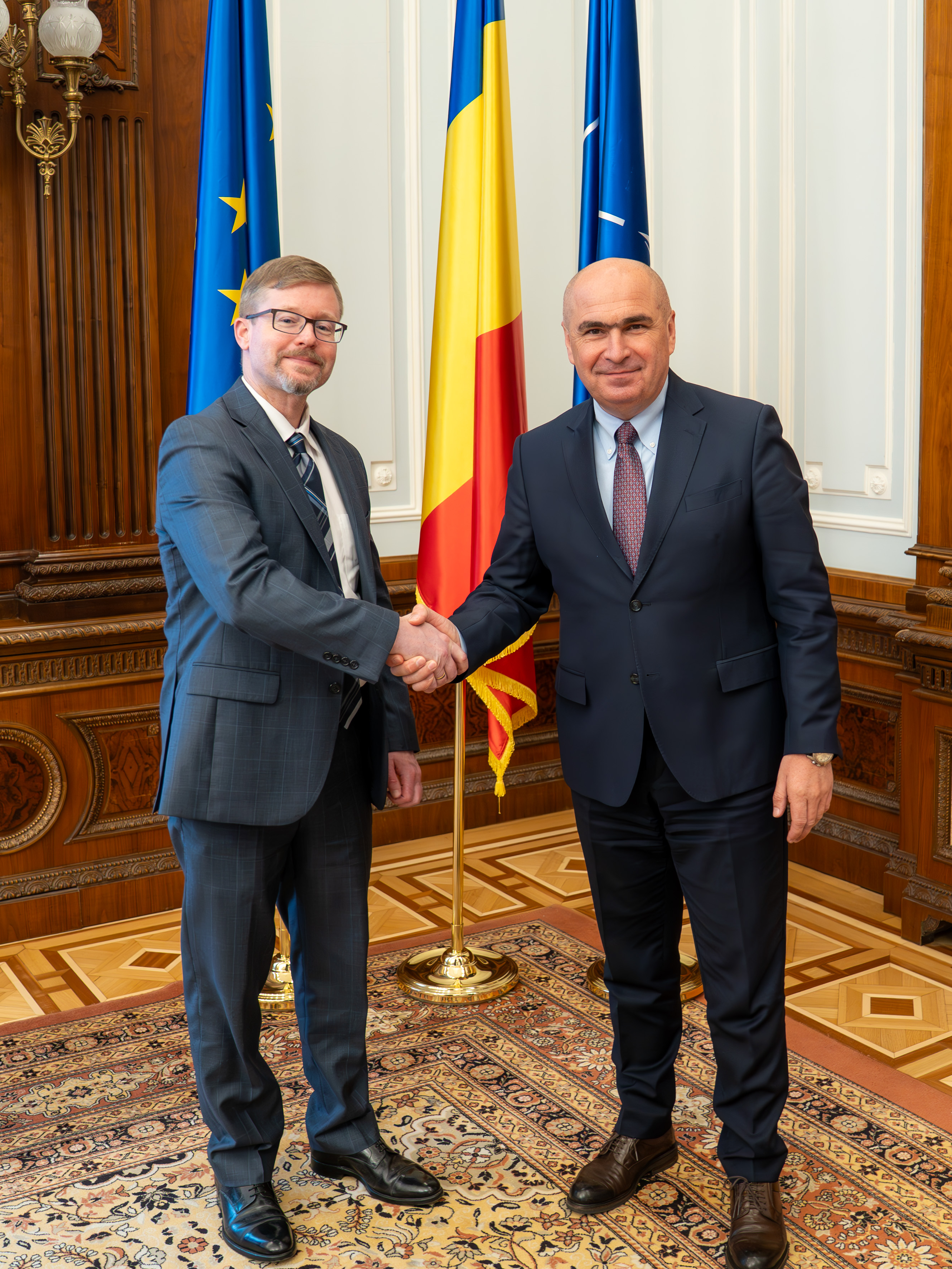 Întâlnirea președintelui Senatului, Ilie Bolojan, cu Michael Dickerson, însărcinat cu afaceri ad interim al Ambasadei SUA
